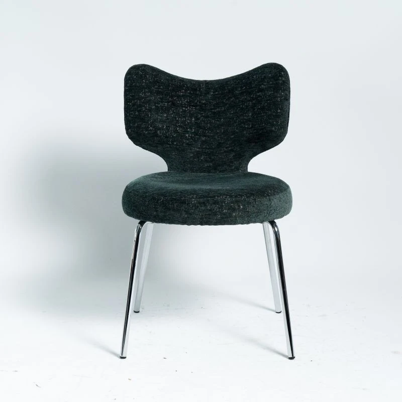 Kromgrønn spisestuestol Enkel design